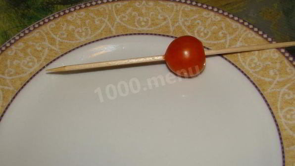 канапе закуска из помидоров черри и сыра