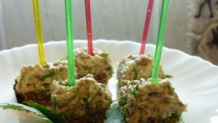 Закуска Рыбные канапешки