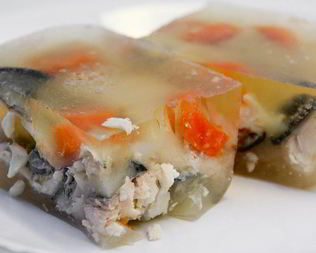 Холодец из головы сома