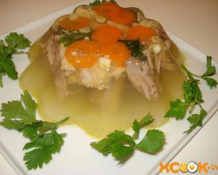 Холодец из петуха