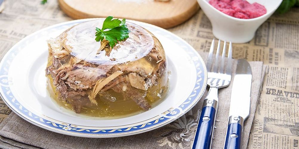 Рецепт холодца из свиной рульки и курицы