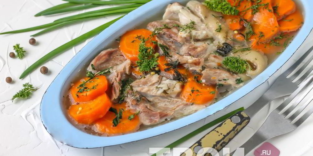 Рецепт холодца из свиных ножек