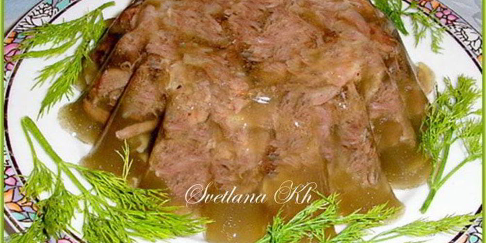 Рецепт холодца обыкновенного, классического