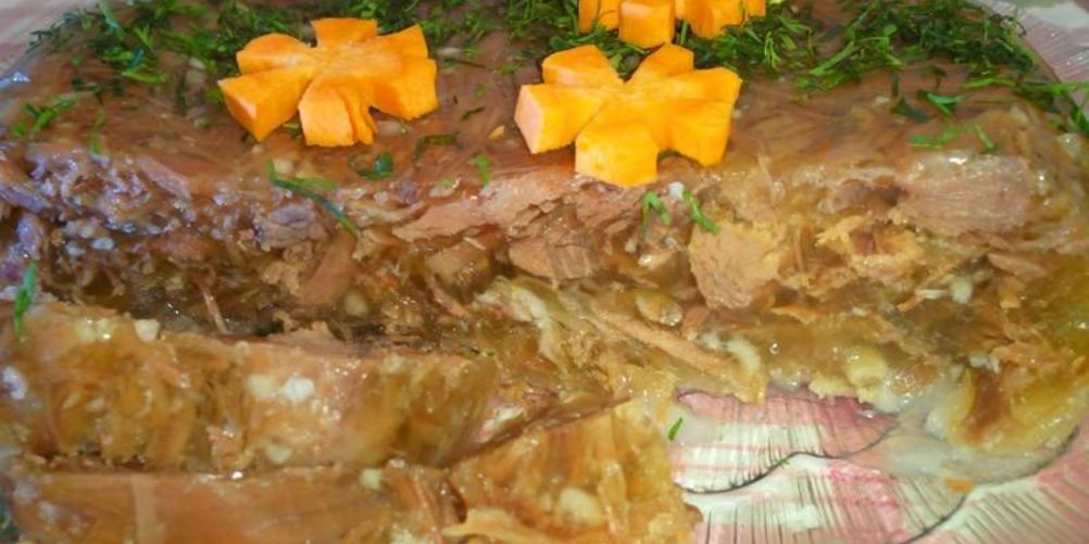 Рецепт студня холодец из свиной головы