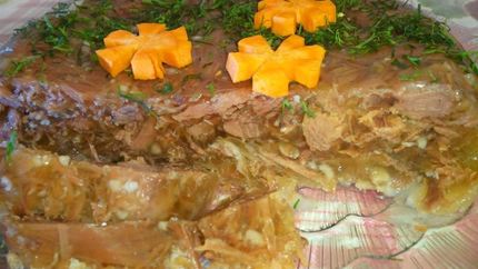 Студень холодец из свиной головы