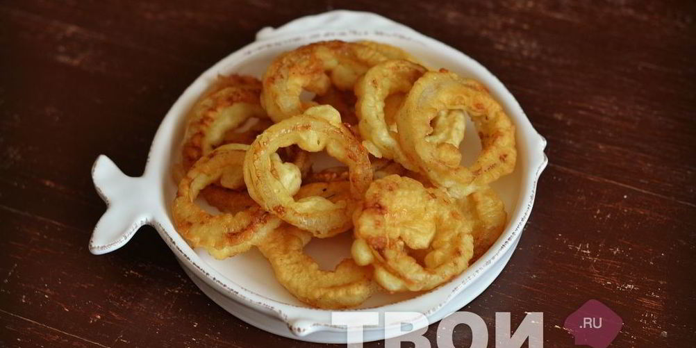 Рецепт луковых колец в кляре