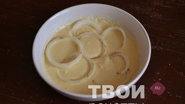 луковые кольца в кляре