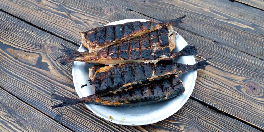 Рецепт маринованной скумбрии на мангале