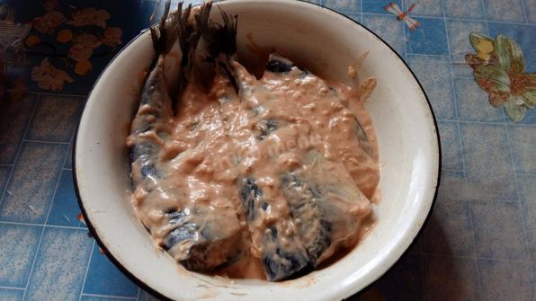 маринованная скумбрия на мангале