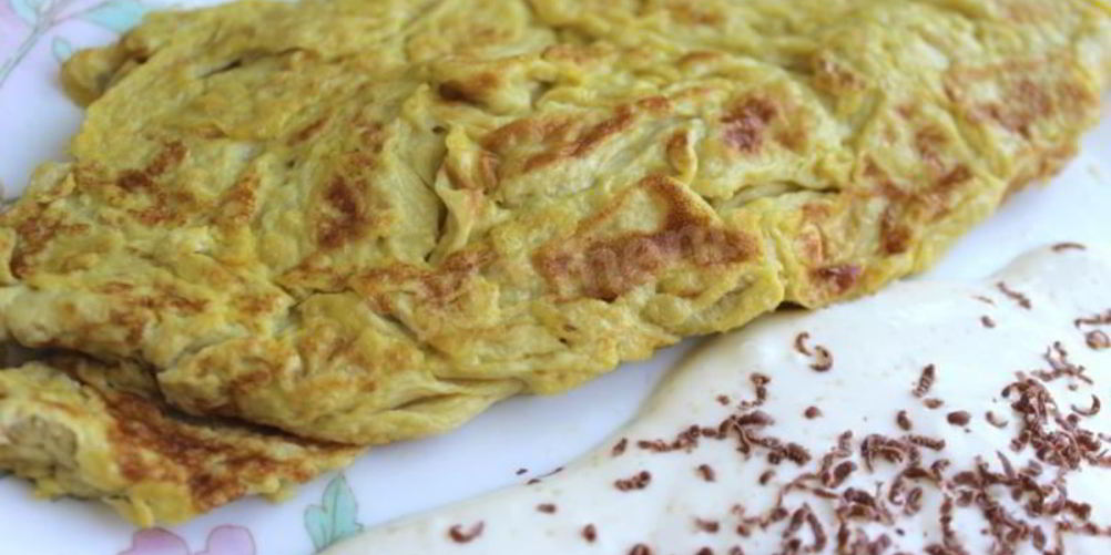 Рецепт французского омлета с фруктовым фрешем