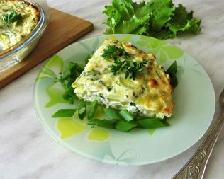 Фриттата из кабачков