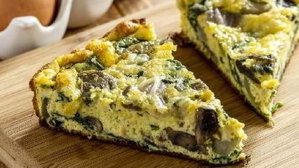 Фриттата с грибами