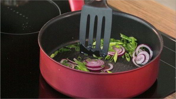 фриттата со сладким перцем и фетой