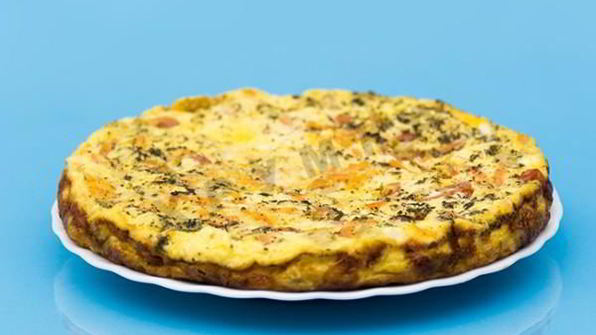 омлет микс со свининой и помидорами черри