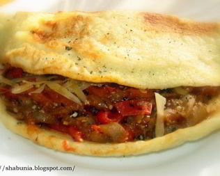 Омлет с баклажанами