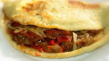 Омлет с баклажанами