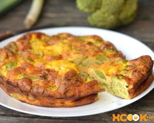 Омлет с брокколи