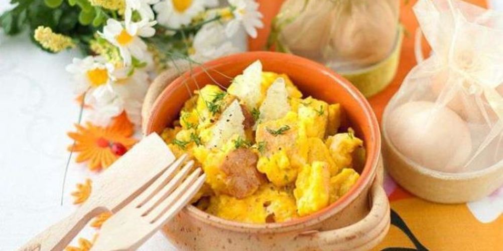 Рецепт омлета с добавлением хлеба