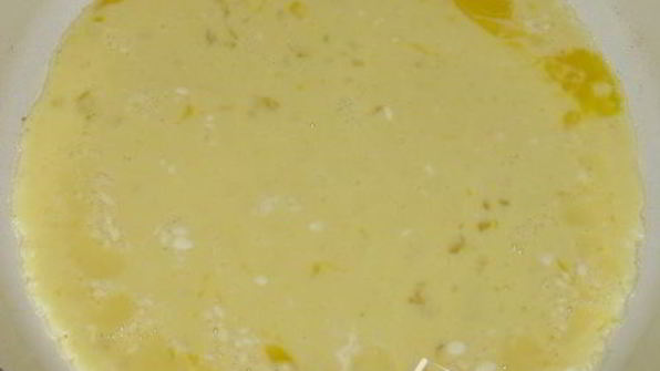 омлет с грибной начинкой