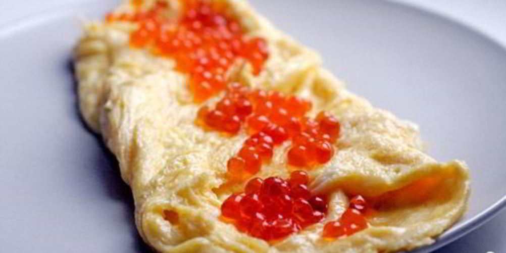 Рецепт омлета с икрой