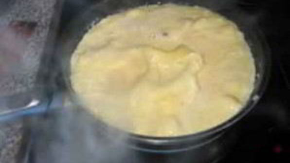 омлет с икрой