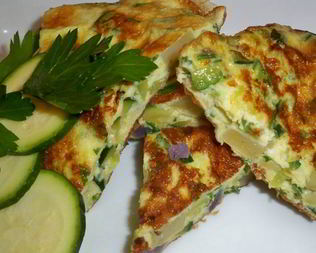 Омлет с кабачками