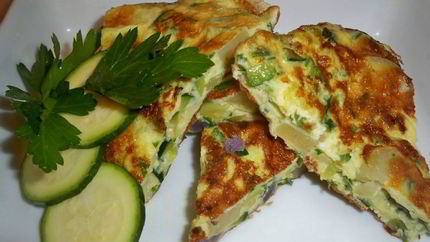 Омлет с кабачками