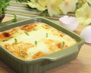 Омлет с молоком в духовке пышный