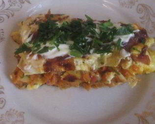 Омлет с морковью