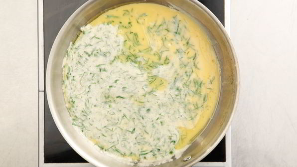 омлет с мукой