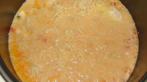 омлет с овощами и сыром в мультиварке