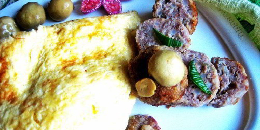 Рецепт омлета с тефтельками мишка под одеялом