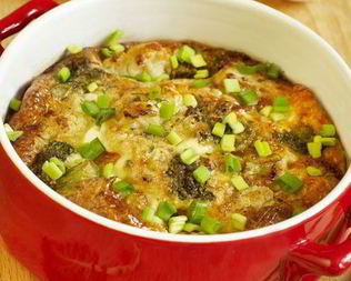 Омлет с цветной капустой и брокколи