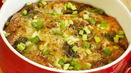 Омлет с цветной капустой и брокколи