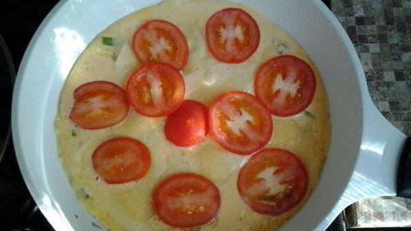 омлет с тунцом