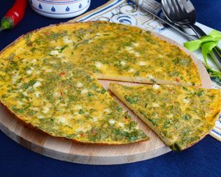 Омлет с творогом