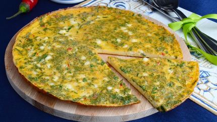 Омлет с творогом