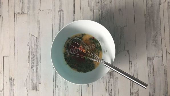 омлет с творогом