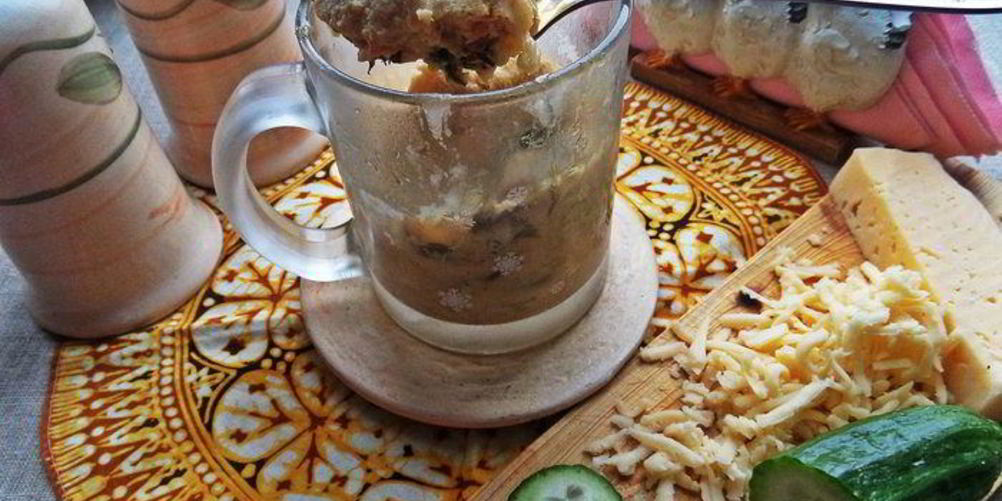 Рецепт омлета с зеленью за 2 минуты