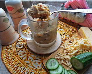 Омлет с зеленью за 2 минуты