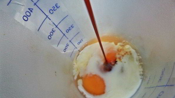 омлет с зеленью за 2 минуты