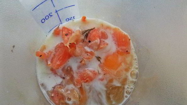 омлет с зеленью за 2 минуты