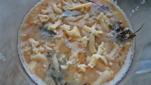 омлет с зеленью за 2 минуты