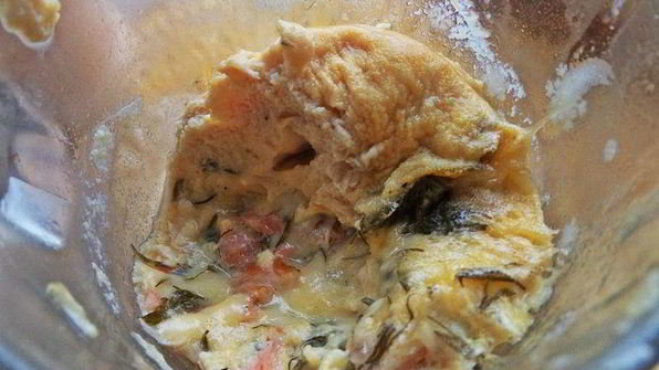 омлет с зеленью за 2 минуты