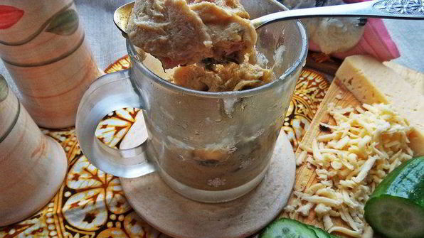 омлет с зеленью за 2 минуты