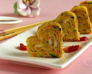 Омлет Сердечки