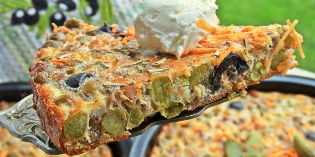 Рецепт омлетов с гречкой и маслинами