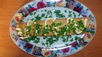 Вкусный омлет с начинкой по-французски