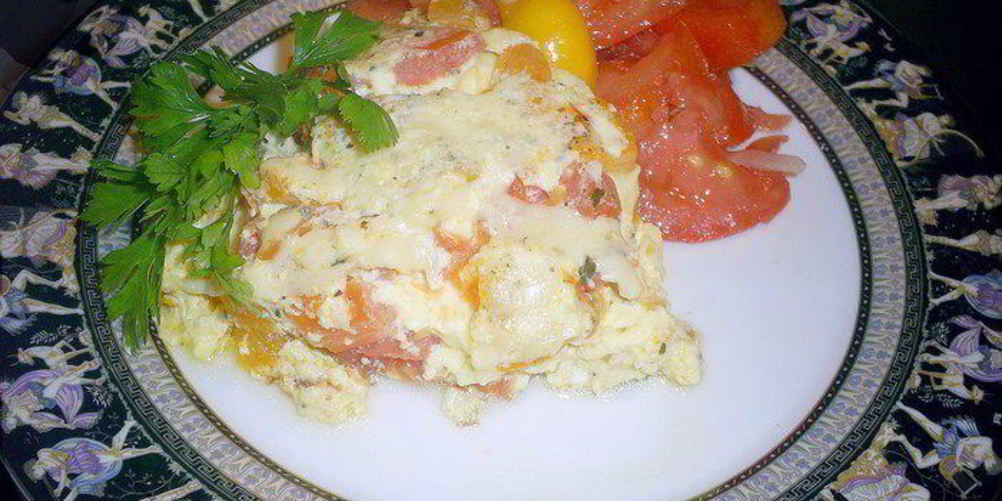 Рецепт вкусного омлета с овощами сытный ужин