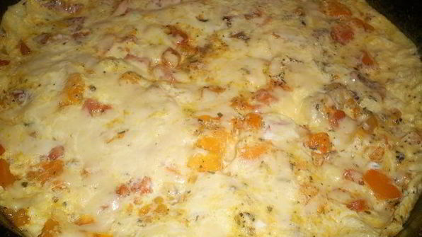 вкусный омлет с овощами сытный ужин